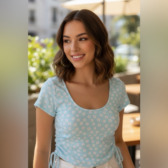 PacSun Tops - PAC sun side tie short sleeve size medium